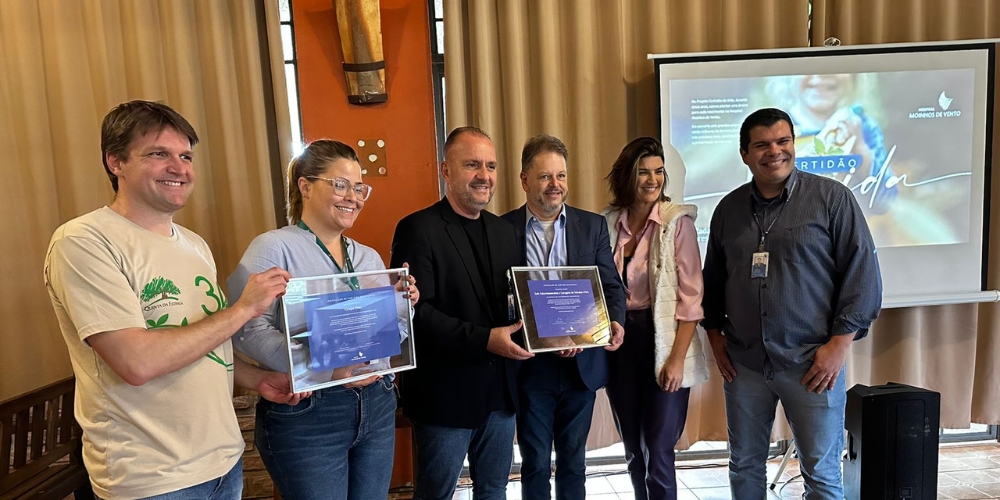 Grupo DOC é homenageado em evento pelo parceiro Hospital Moinhos de Vento 